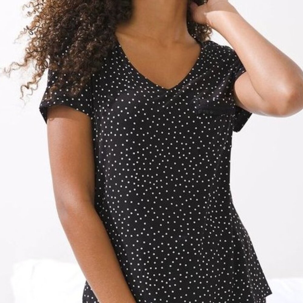 NWT Soma COOL NIGHTS Tee & Short Pajama Set - Picture 8 of 13